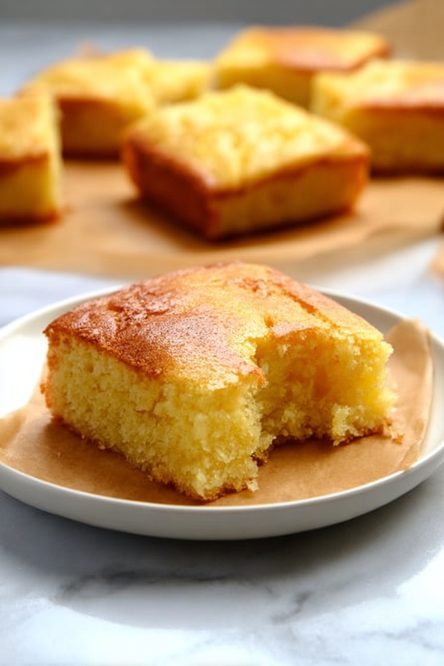 Cream Cheese Lemon Bars - Serving Suggestion