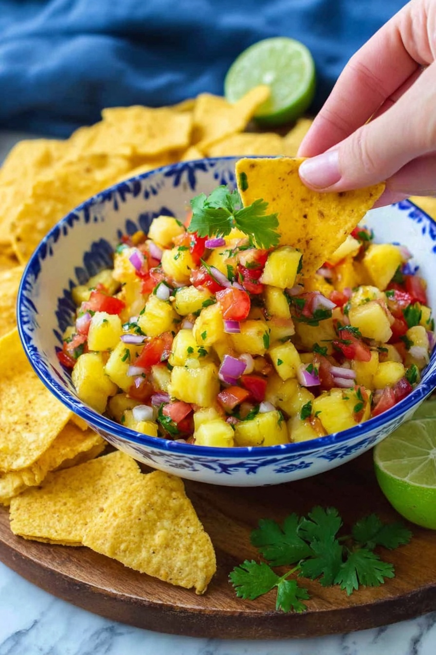 Pineapple Salsa - Serving Suggestion